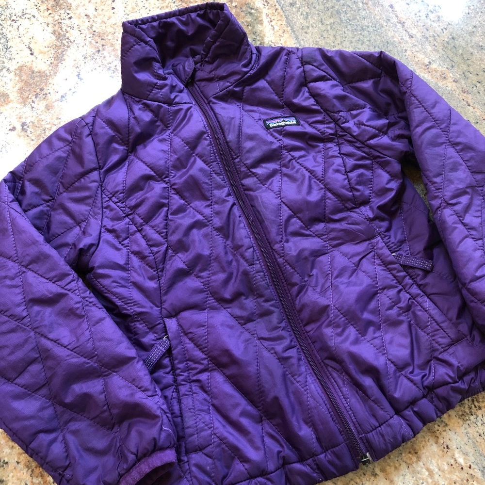Patagonia Down Jacket Purple Lightweight